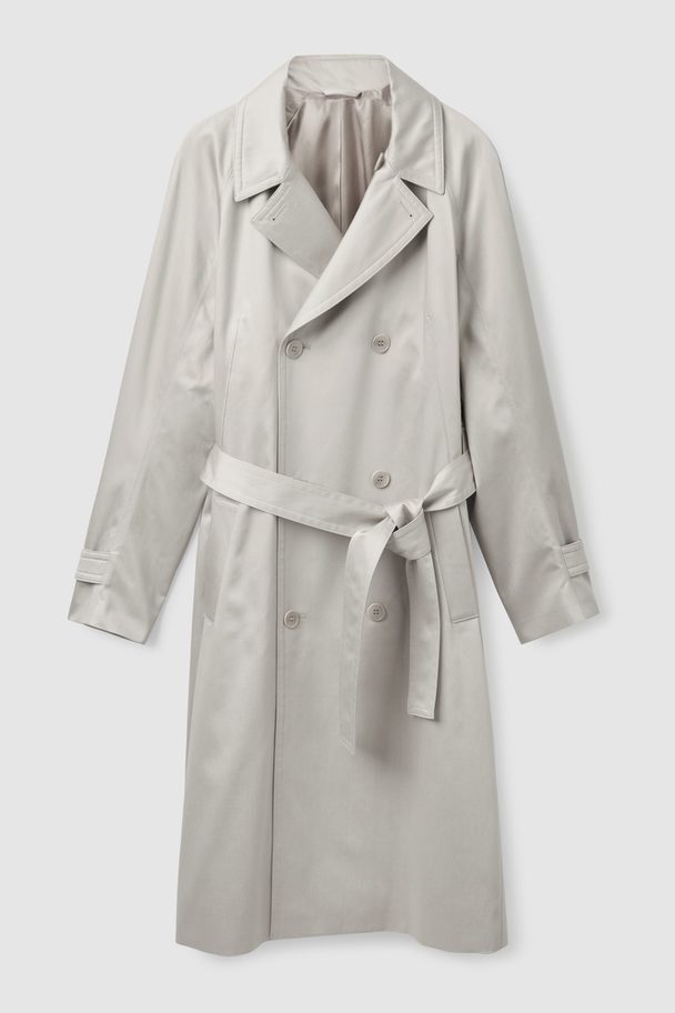 COS Belted Trench Coat Mole Grey