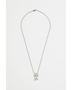 Pendant Necklace Silver-coloured/keith Haring