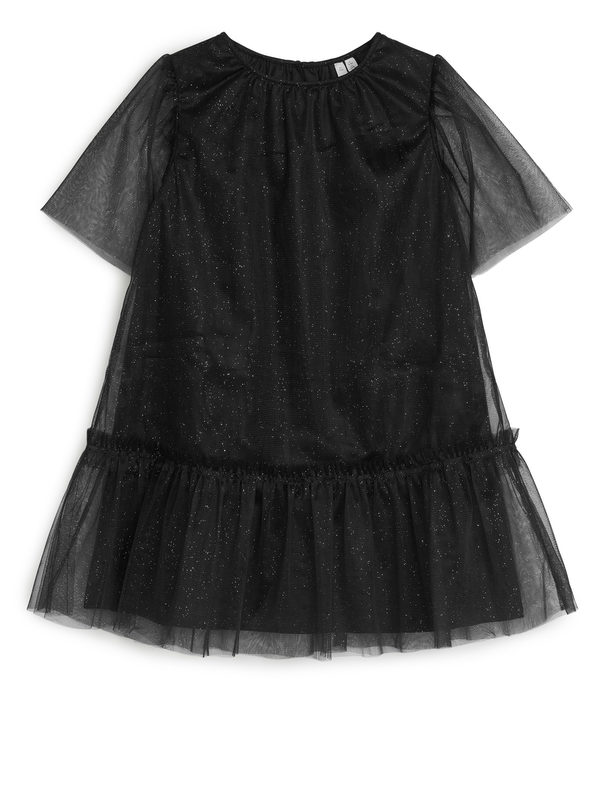 ARKET Tulle Dress Black