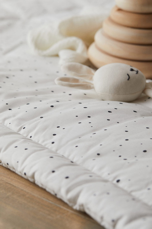 H&M HOME Cotton Baby Mat White/spotted