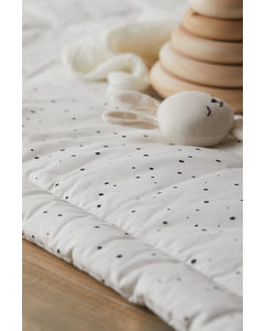 Cotton Baby Mat White/spotted