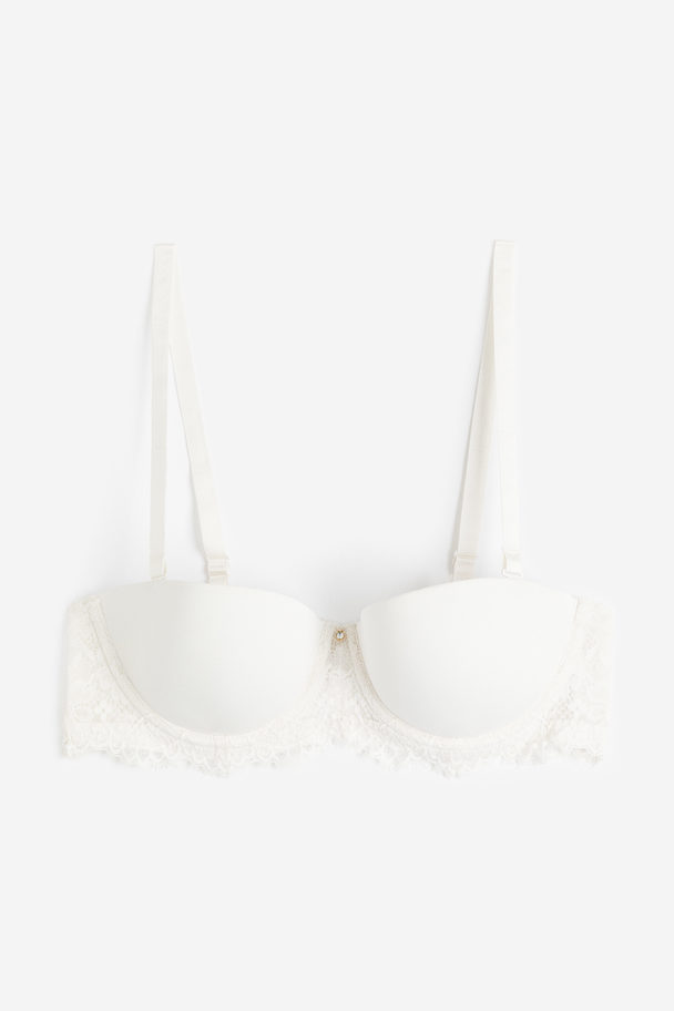 H&M Padded Balconette-bh Wit