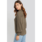 Balloon Sleeve Cable Knitted Sweater Brown