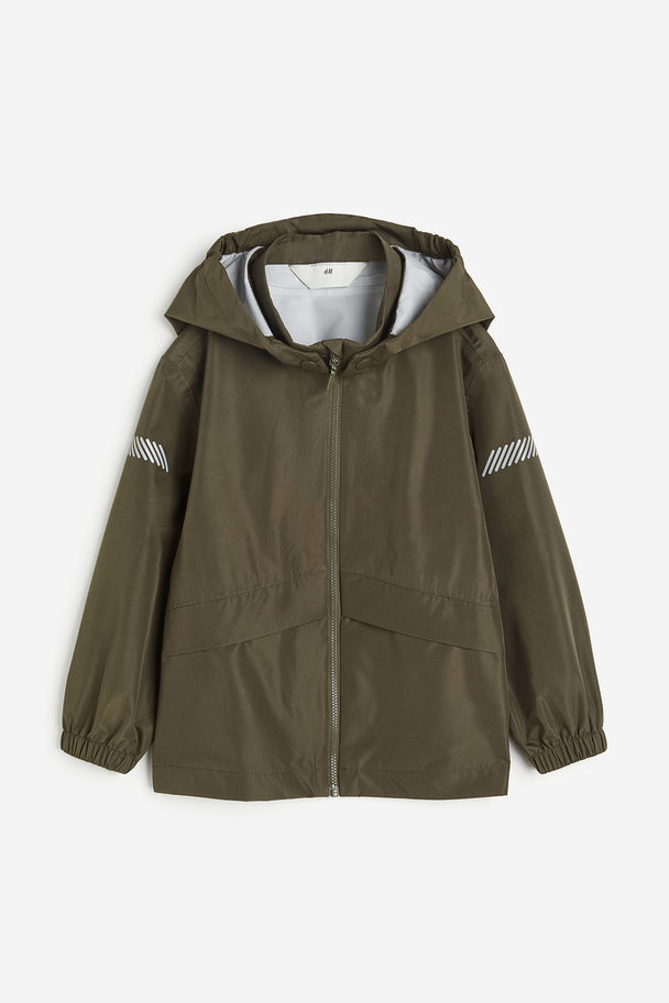 H&M Leichte Regenjacke Dunkles Khakigrün