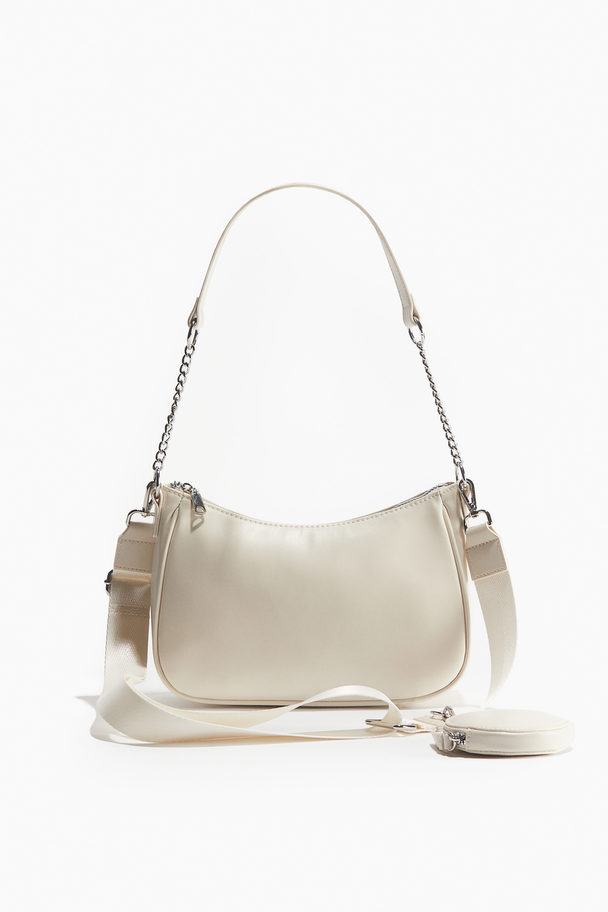 H&M Shoulder Bag And Pouch Cream