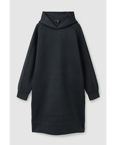 Hooded Sweatshirt Dress Dark Navy