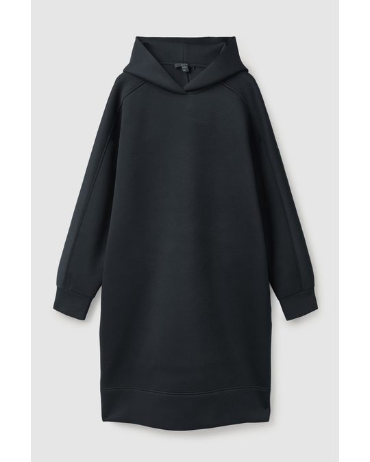 COS Hooded Sweatshirt Dress Dark Navy