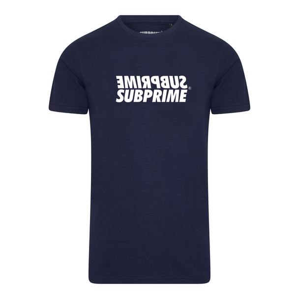Subprime Subprime Shirt Mirror Navy Blauw
