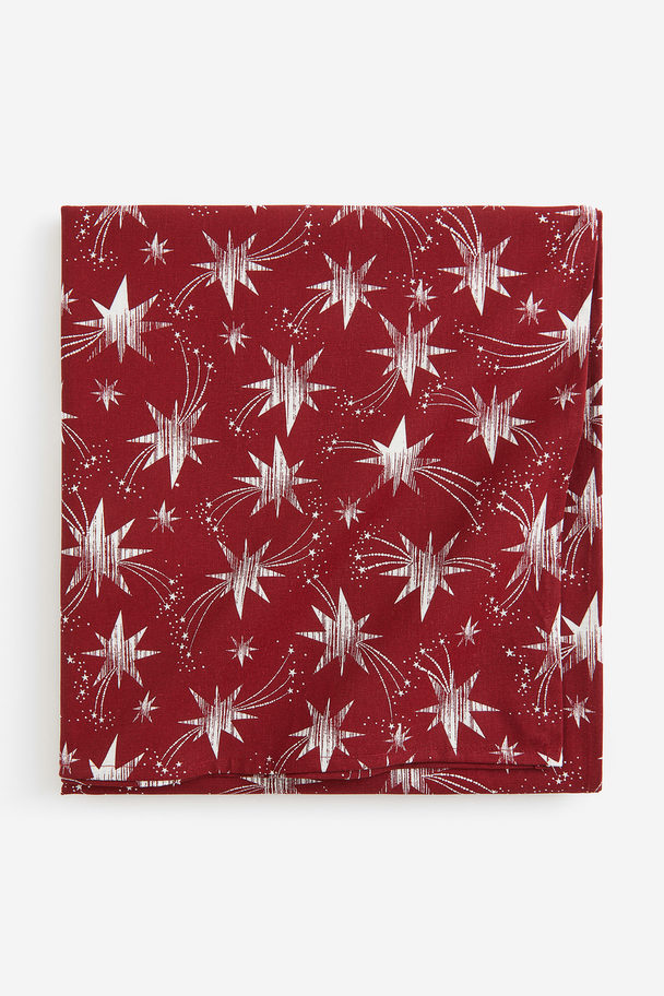 H&M HOME Cotton Tablecloth Red/stars