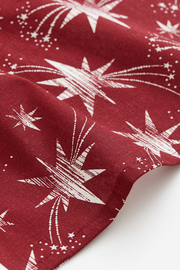 H&M HOME Cotton Tablecloth Red/stars