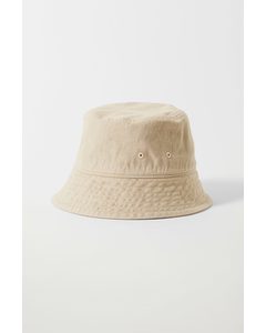 Berg Linen Bucket Hat Off-white