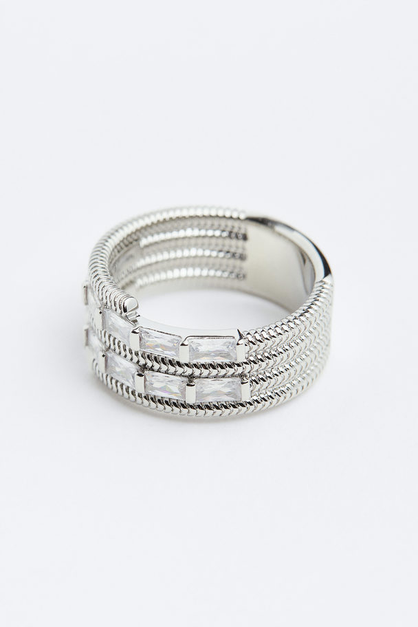 Luv Aj The Baguette Coil Ring Silver