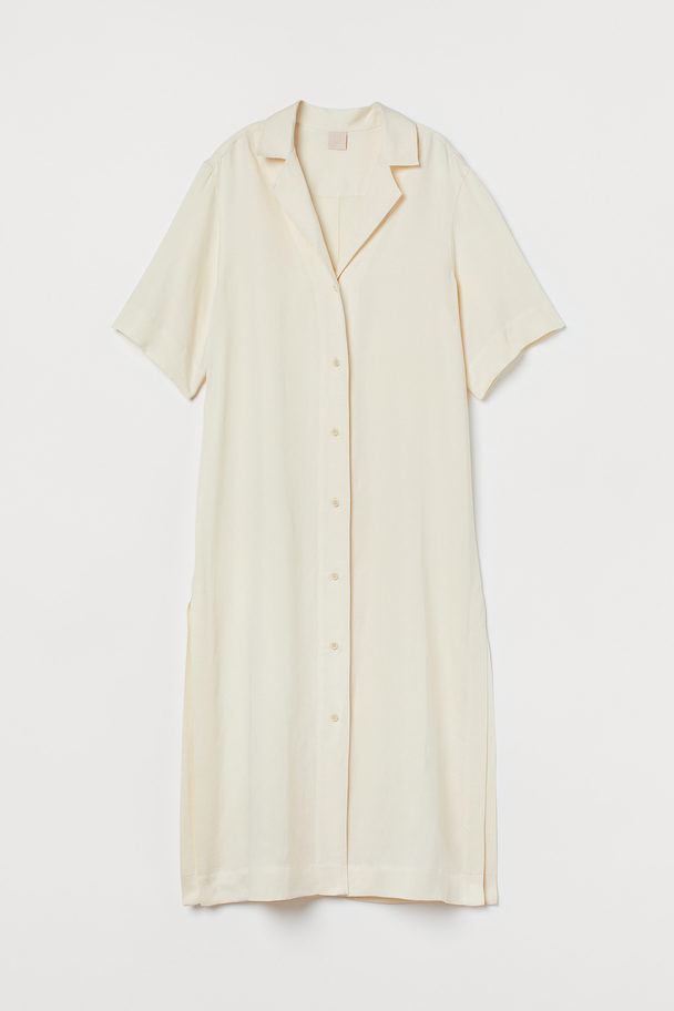 H&M Lyocell-blend Dress Light Beige