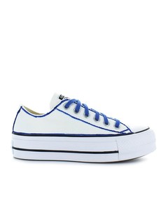 Converse All Star Platform White/blue Sneaker Ltd Ed