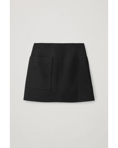 Wool Skirt Black
