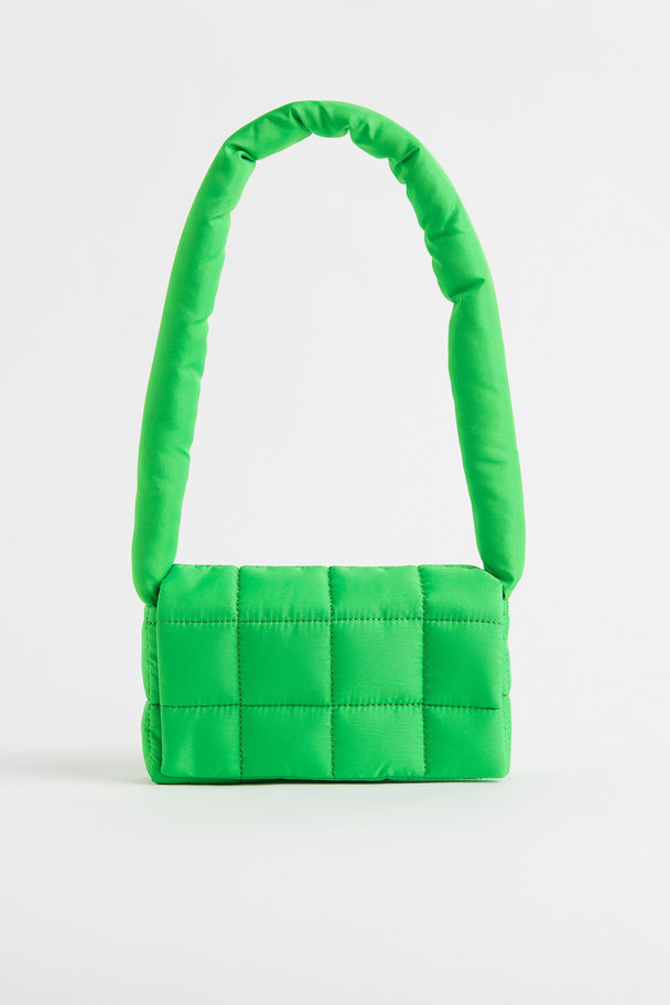 H&M Quiltet Skulderveske Grønn