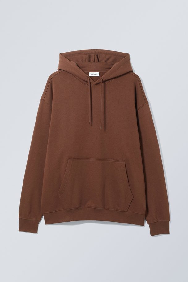 Weekday Oversized Hoodie Dark Brwon