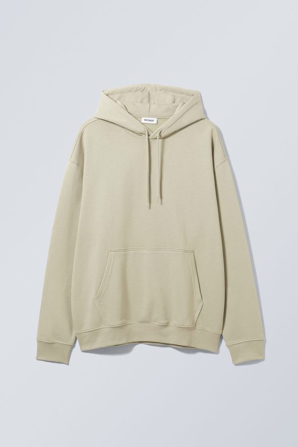 Weekday Oversized Capuchonsweater Crèmegroen