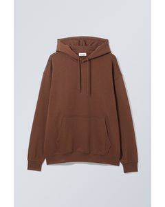 Oversized Capuchonsweater Donkerbruin