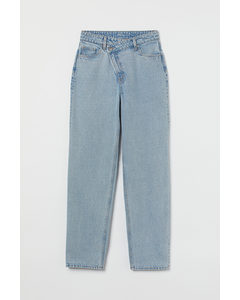 90’s Straight Baggy Jeans Hellblau