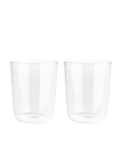 Vandglas, Sæt Med 2 Klart Glas