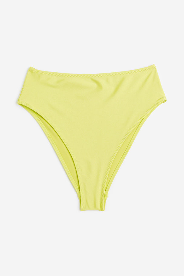 H&M Bikinihose Brazilian Gelb