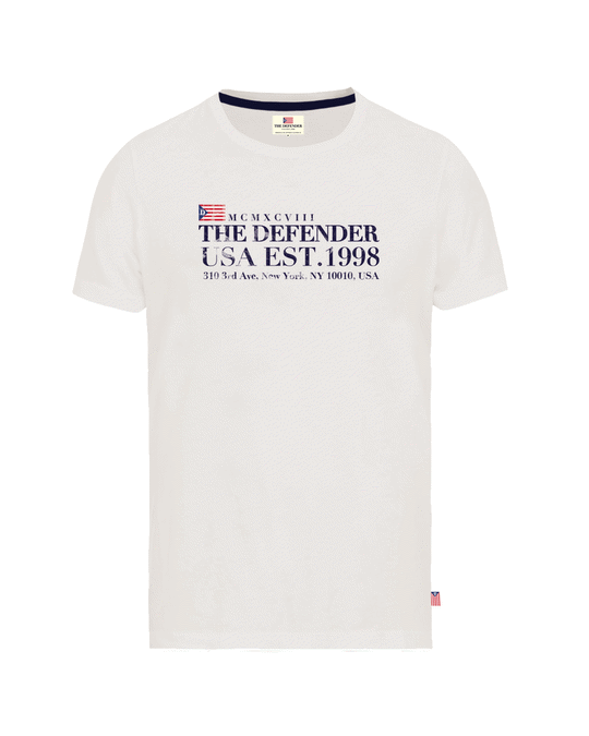 The Defender White T-shirt With Print