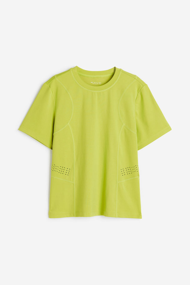 H&M DryMove™ Sportshirt Limegrün