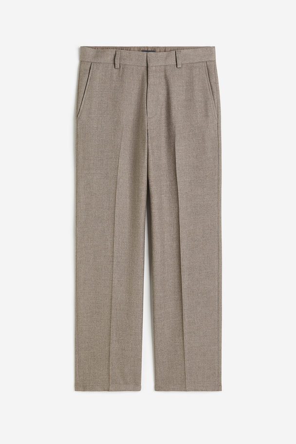 H&M Elegante Hose in Relaxed Fit Greige