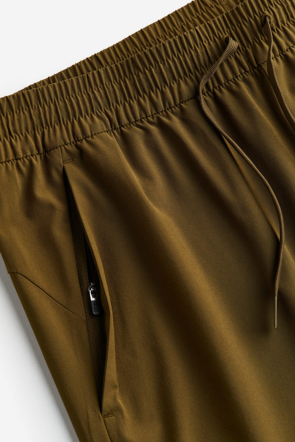 H&M Drymove™ Track Pants Dark Khaki Green