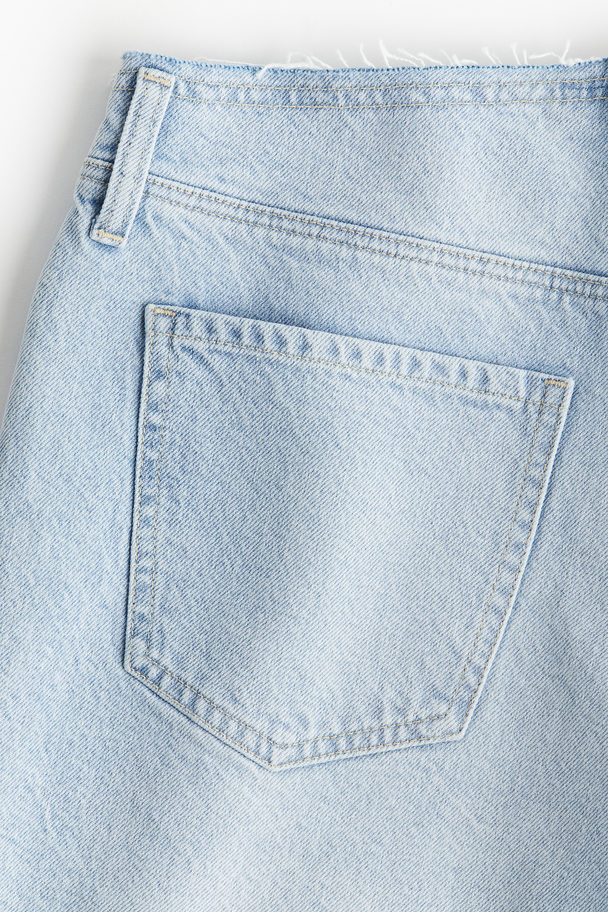 H&M Regular Denim Shorts Pale Denim Blue