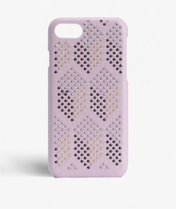 The Case Factory iPhone 7/8 Mixed Mini Studs Nappa Baby Pink