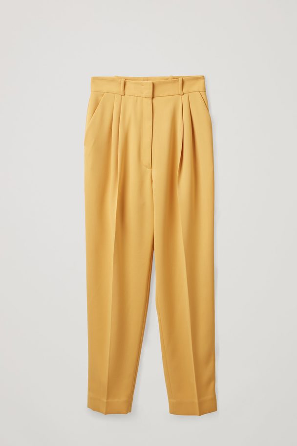 COS Tapered Trousers Yellow