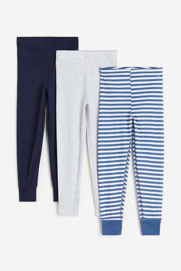 H&M 3-pack Longjohns Blue/striped