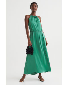Halterneck Dress Green