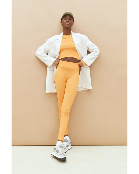 H&M Seamless Leggings Orange