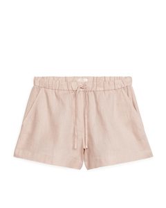 Linen Shorts Peach