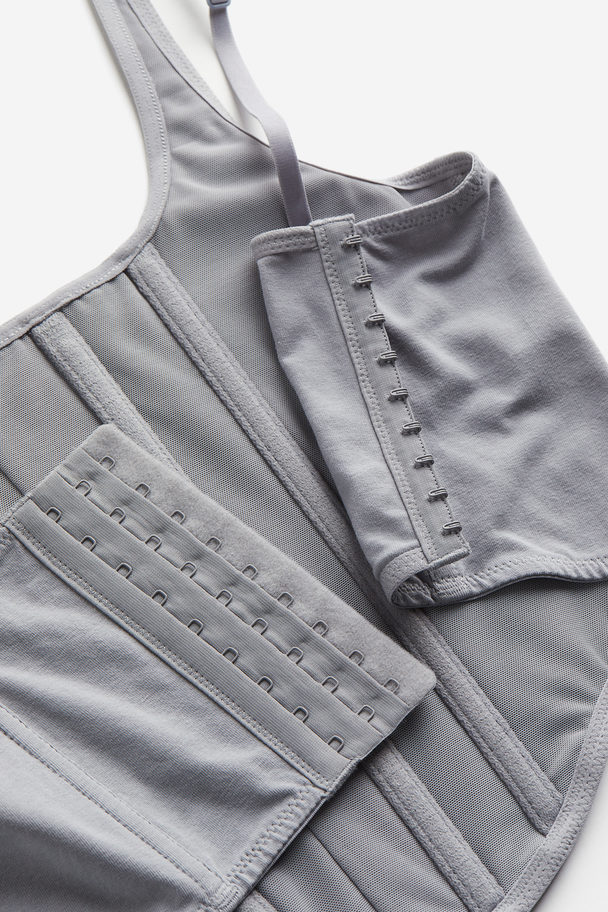 H&M Non-padded Cotton Bustier Grey