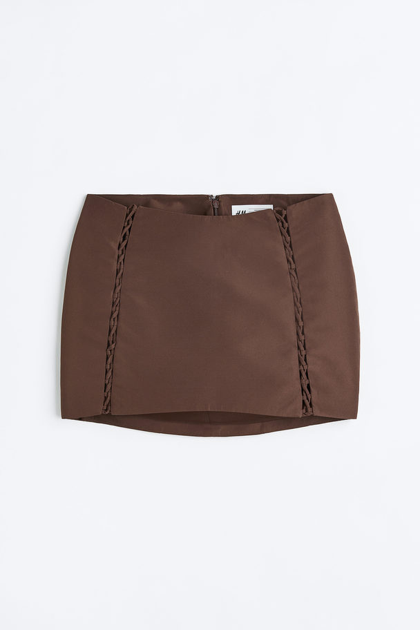 H&M Mini Skirt Mahogany