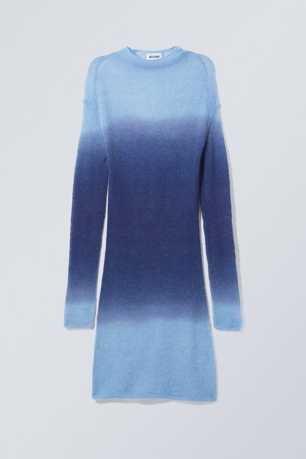 Weekday Tini Knit Dress Blue