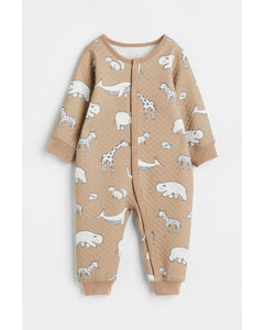 Quilted Pyjamas Beige/animals
