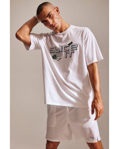 Drymove™ Loose Fit Sports T-shirt With Cotton Feel White/slice It