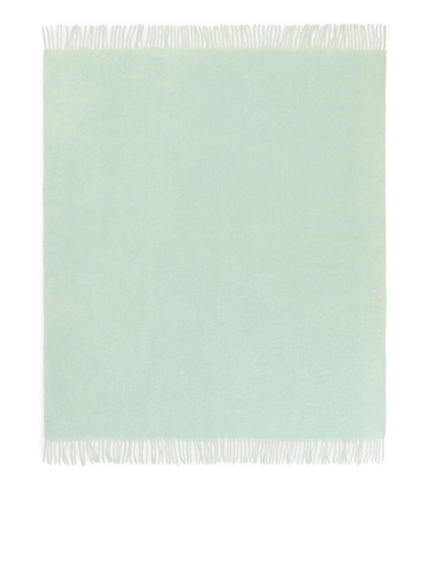 Stackelbergs Stackelbergs Stockholm Mohair Blanket Light Turquoise