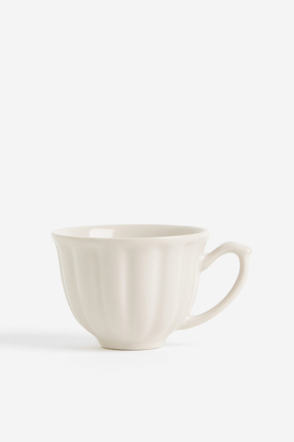 H&M HOME Small Stoneware Cup Light Beige