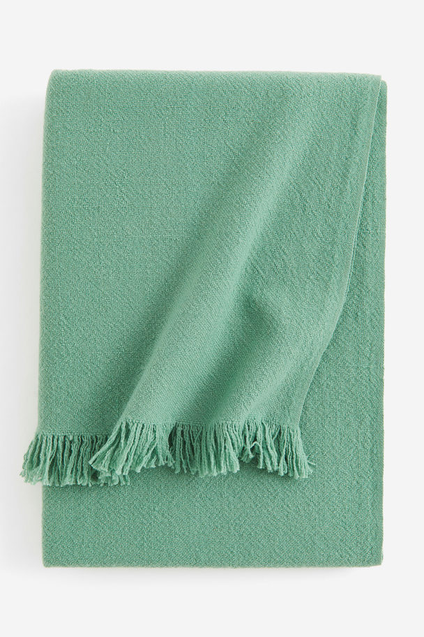 H&M HOME Wool-blend Blanket Green