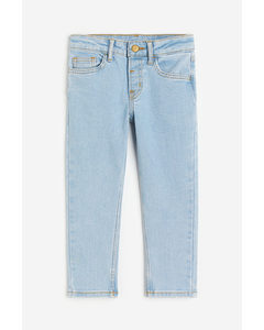 Relaxed Tapered Fit Jeans Ljus Denimblå