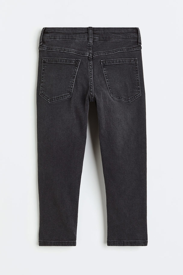H&M Relaxed Tapered Fit Jeans Donkergrijs