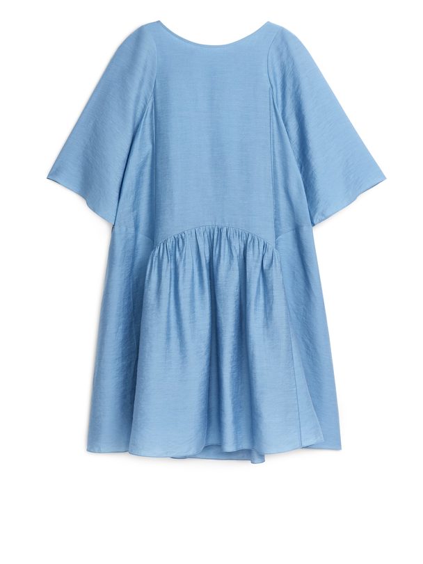 Arket Rückenfreies Kleid Taubenblau