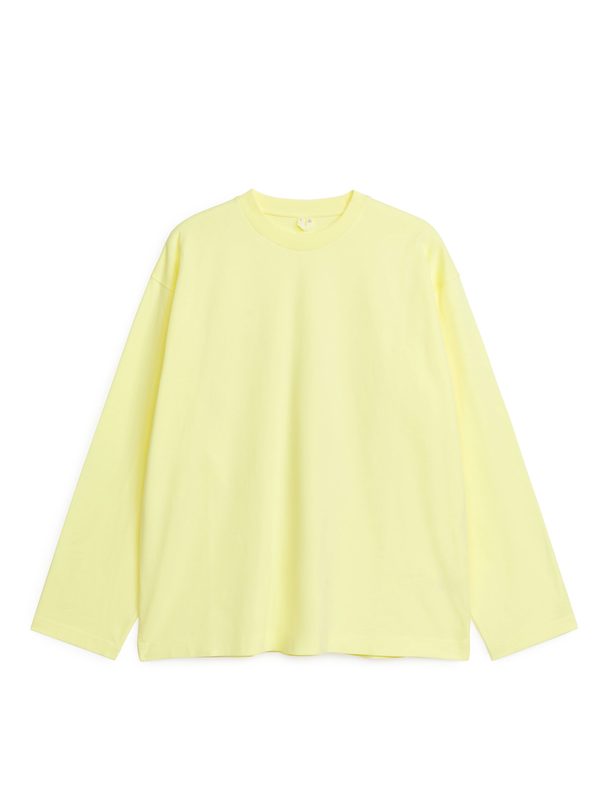 ARKET Long-sleeve T-shirt Light Yellow