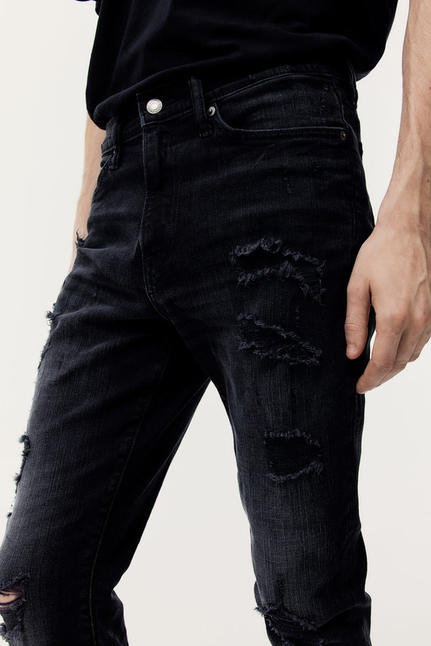 H&M Skinny Jeans Sort